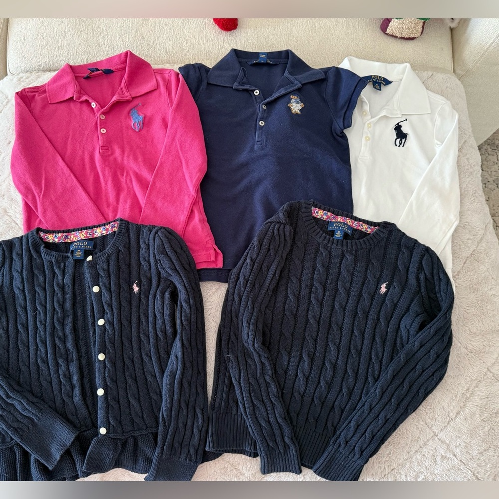 Ralph Lauren Polos and Sweater lot